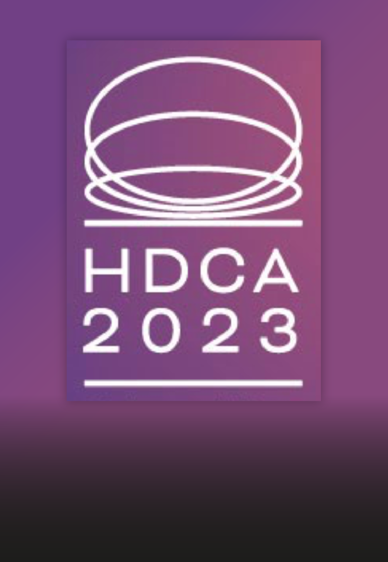 The HDCA logo on a purple background.